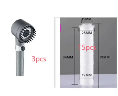 3-Mode High Pressure Showerhead