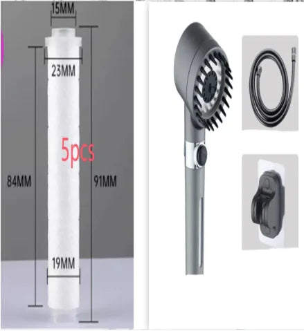 3-Mode High Pressure Showerhead