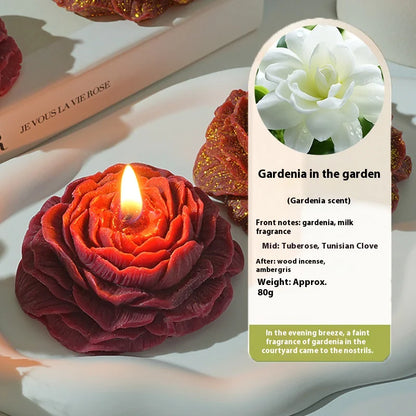 Low Temperature Sentiment Gilding Peony Rose Handmade Aromatherapy Candle