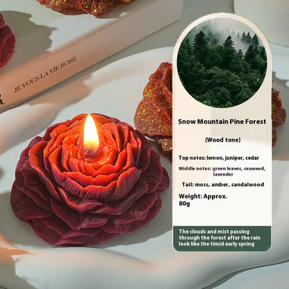 Low Temperature Sentiment Gilding Peony Rose Handmade Aromatherapy Candle