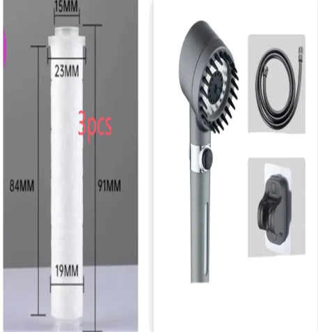 3-Mode High Pressure Showerhead