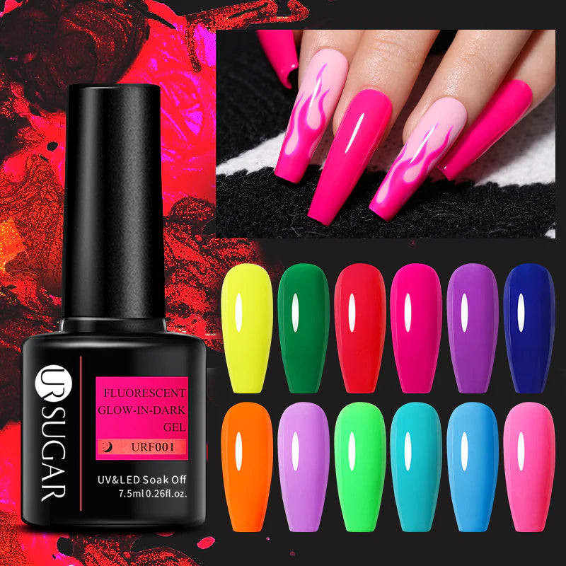 Fluorescent Candy Color Nail Glue