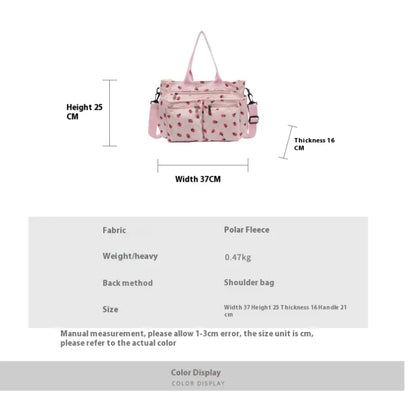 Women's Strawberry Print Shoulder & Messenger Bag