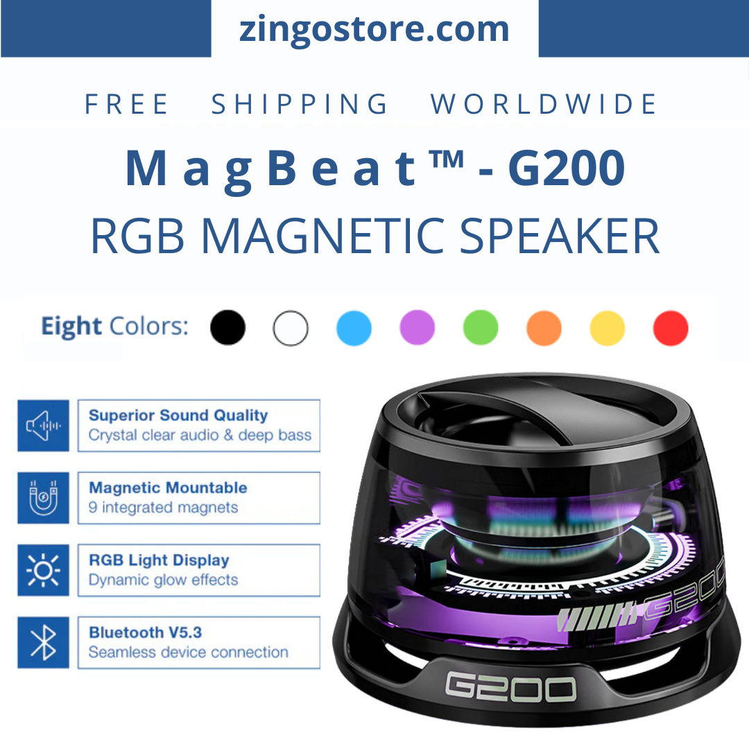 MagBeat™ – Stick, Shine &amp; Sound mit wasserdichtem Bass und RGB-Leuchten