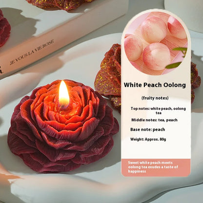 Low Temperature Sentiment Gilding Peony Rose Handmade Aromatherapy Candle