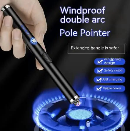 Windproof Double Safety Kitchen Torch Igniter