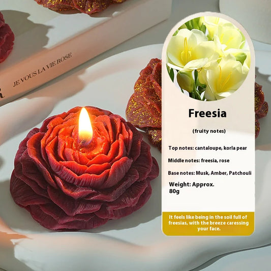 Low Temperature Sentiment Gilding Peony Rose Handmade Aromatherapy Candle