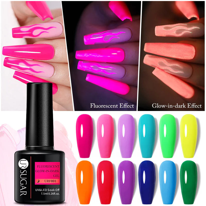 Fluorescent Candy Color Nail Glue