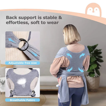 Cotton X-Type Baby Sling Wrap