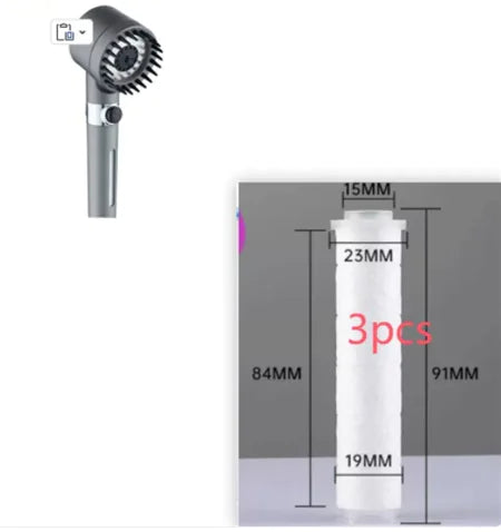 3-Mode High Pressure Showerhead